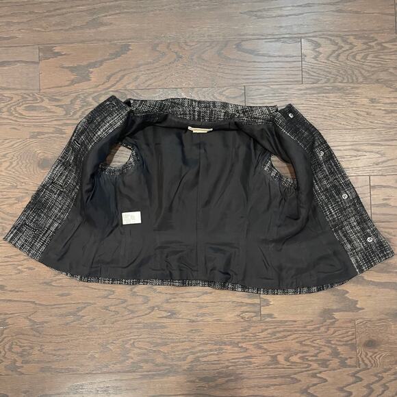 Michael Kors Made in Italy - Italian Wool Button Cap Sleeve Top/ Jacket Size 12 - Picture 4 of 8